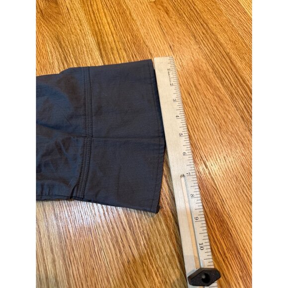 Womens Cropped Gray Jacket With Colorful Lining & Button Front 2X - Picture 5 of 9